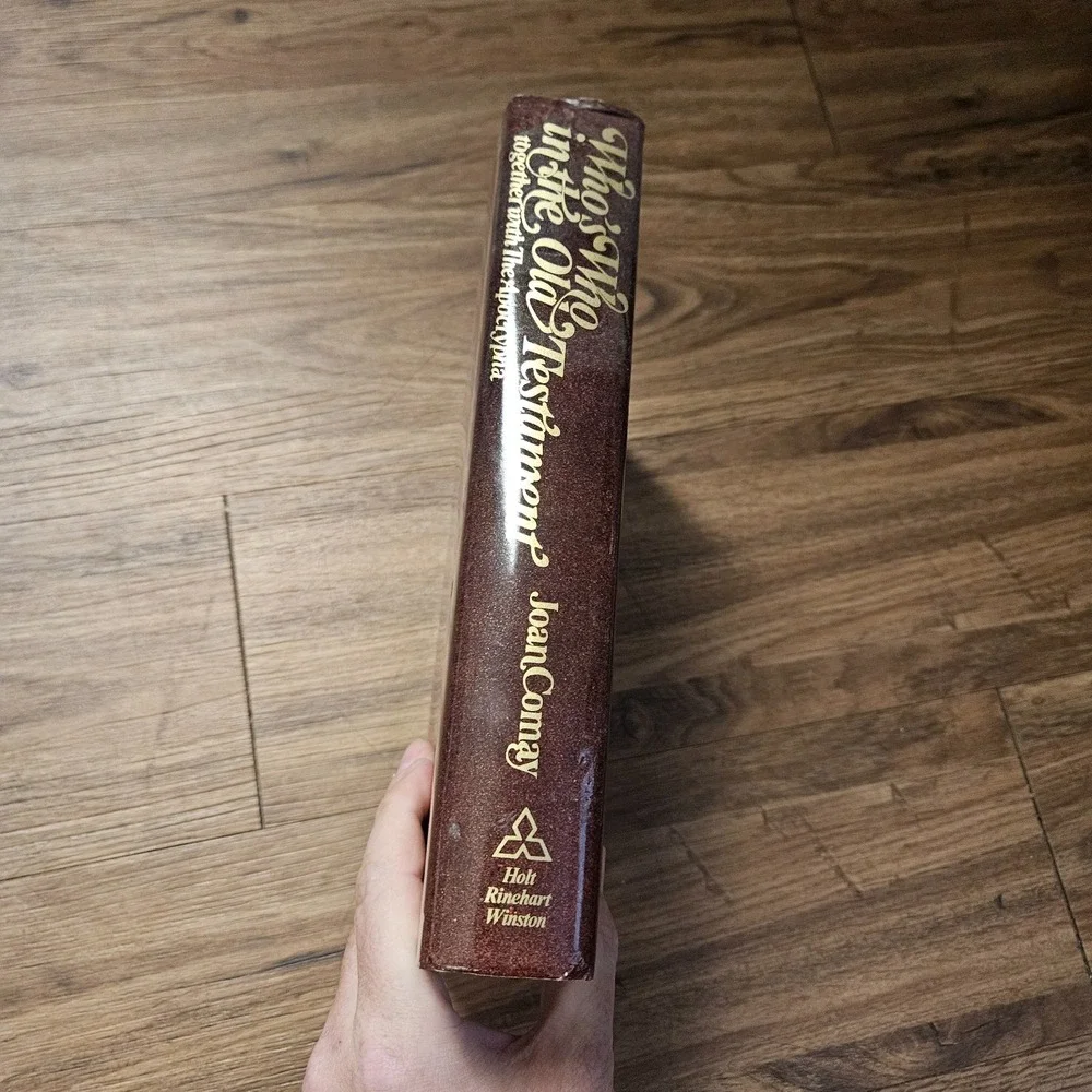 Who's Who in the Old Testament, Together with the Apocrypha Joan Comay 1971 HCDJ